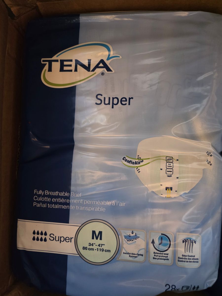 TENA Super Fully Breathable Briefs - Size Medium