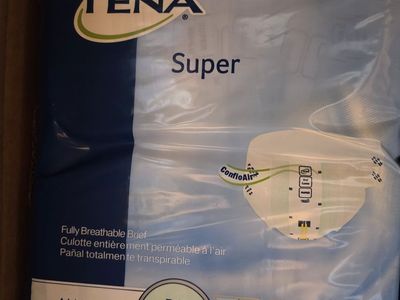 TENA Super Fully Breathable Briefs - Size Medium