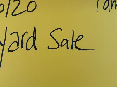 Huge Yard Sale - 6/20 Starting 9 AM! Great Deals & Unique Finds!