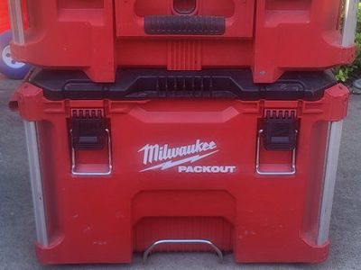 Milwaukee Packout Rolling Tool Box Stack with Large Tool Box