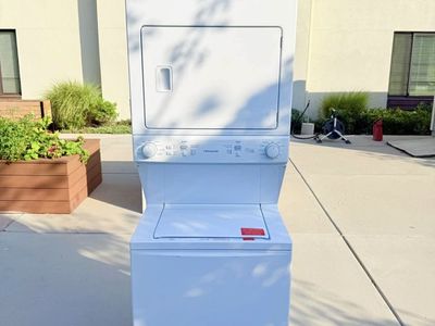 Frigidaire White Washer and Dryer Stackable Laundry Center