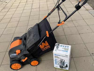 Grass detacher and submersible pump