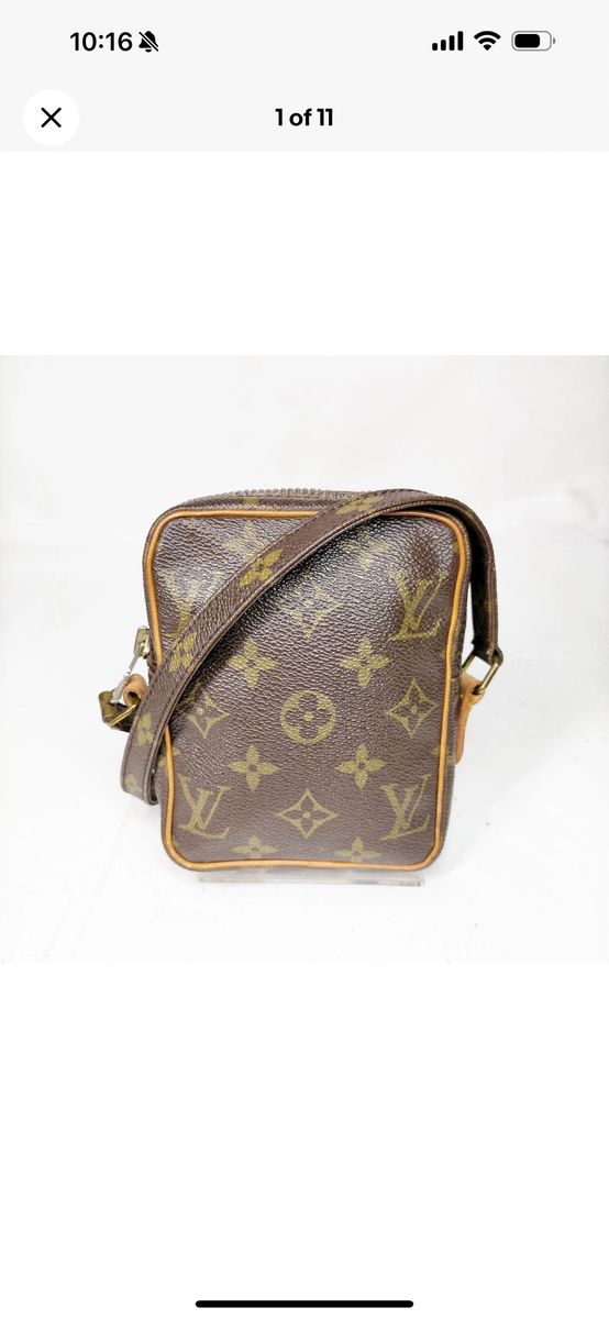 Louis Vuitton Monogram Pochette Cles Key Pouch / Purse LV Brown Canvas  Bag Authentic!!