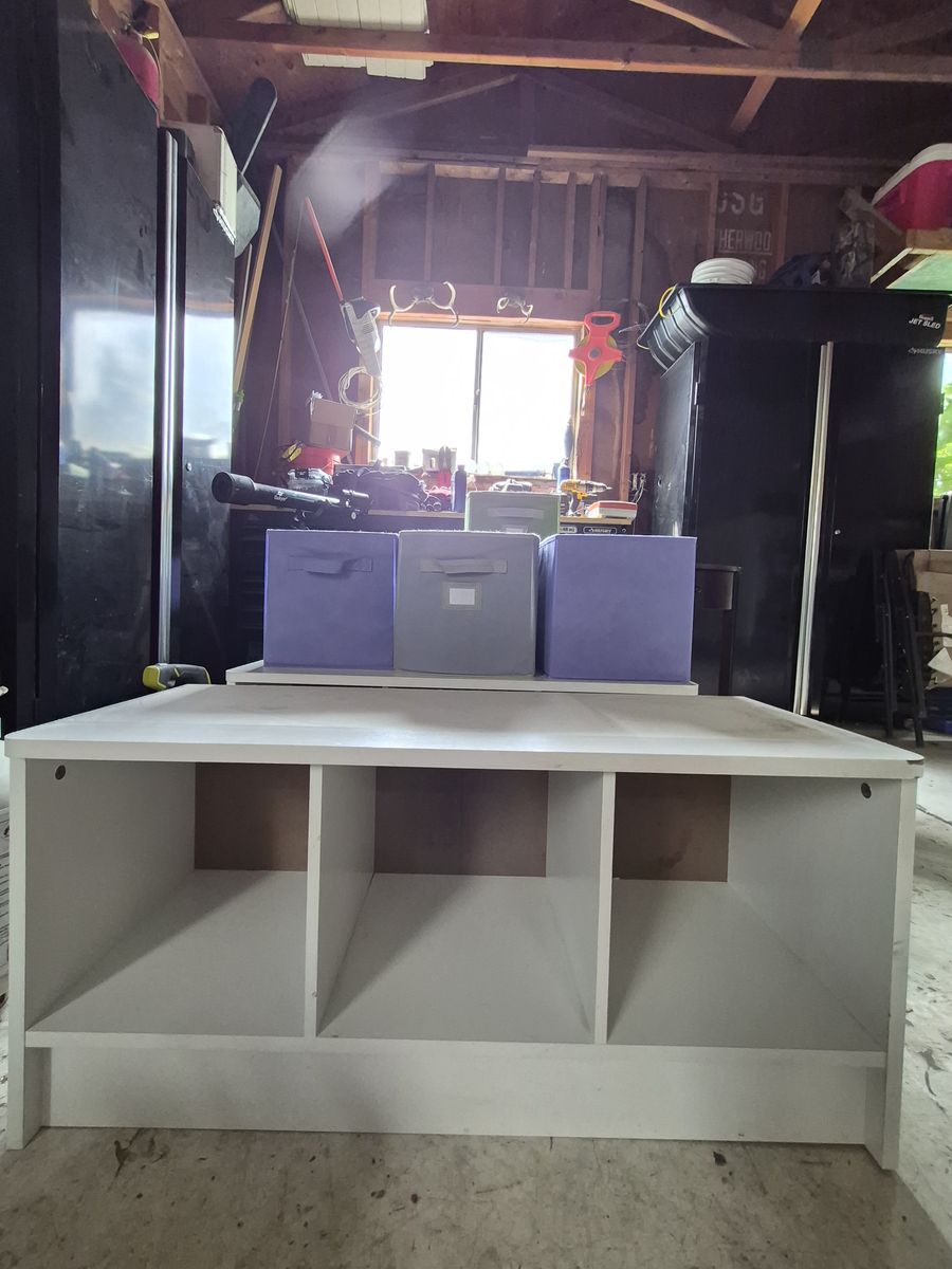 Storage shelves