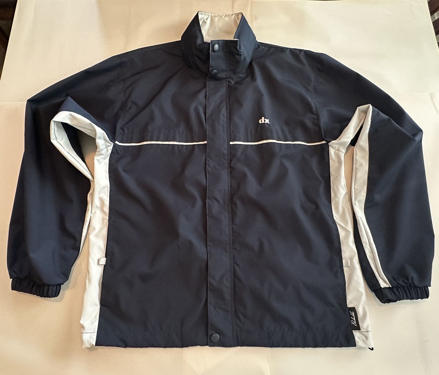 Dunbrooke DX Express Jacket Small Blue Full Zip Windbreaker Rain Jacket Golf