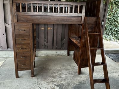 Twin Bunk with Desk and Drawers