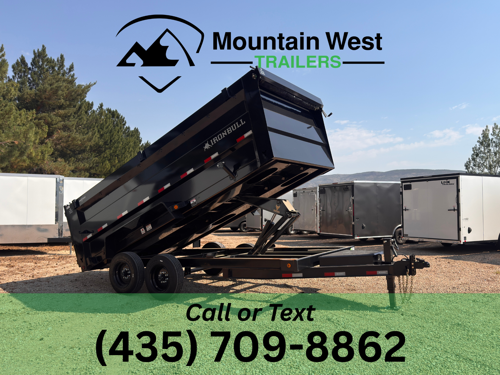 2026 Iron Bull 7X16-16K Dump Trailer w/ 4ft Sides
