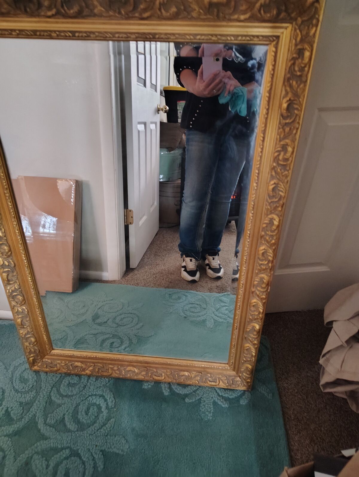 Guilded gold mirror 30×42