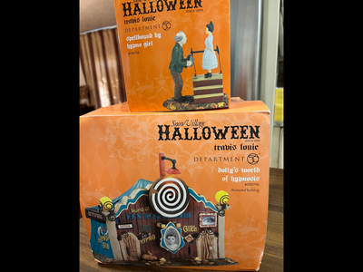 Department 56 Snow Village Halloween Travis Louie’s Dolly’s World of Hypnosis