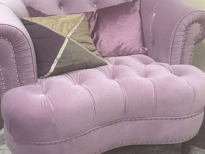REDUCED! Jennifer Taylor La Rosa Lavender Velvet Chair $550 OBO