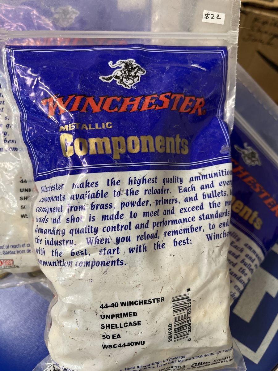 Winchester 44-40 Unprimed Shellcase, NEW.