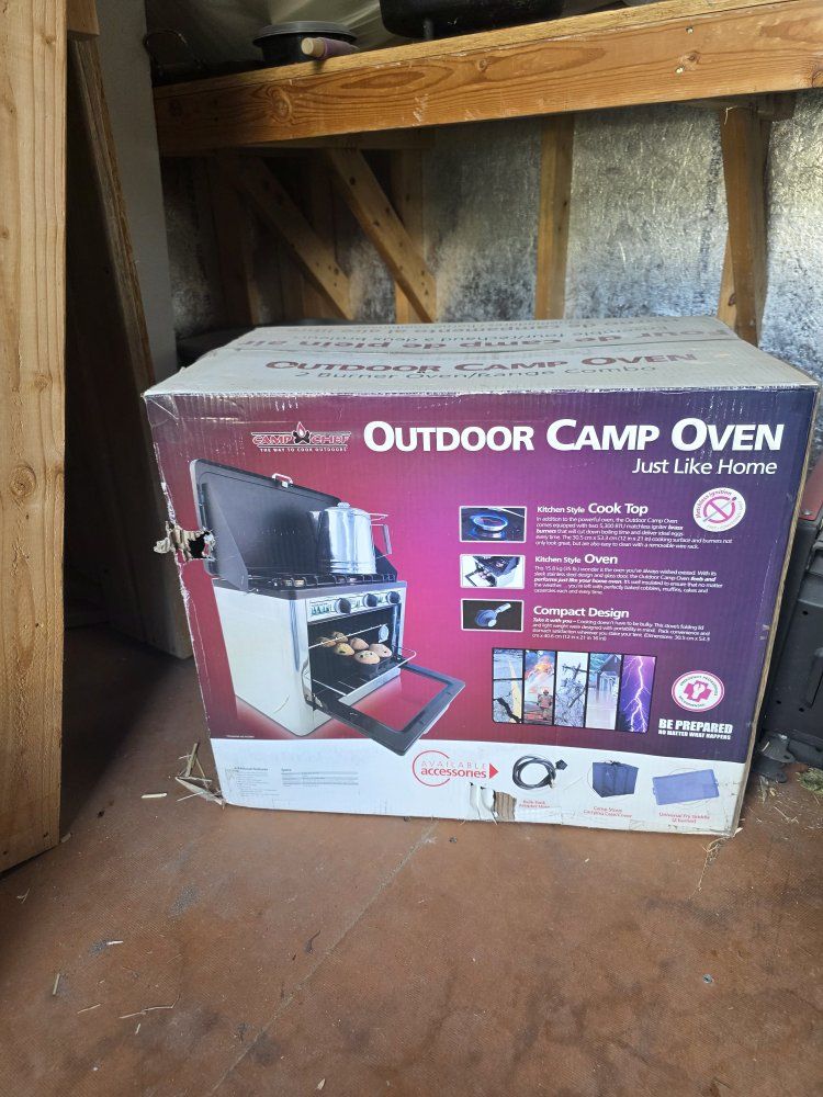 Camp Chef Outdoor Camp Oven 2-Burner Range Combo - Portable Cooking for Camping & Outdoors