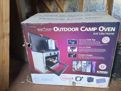 Camp Chef Outdoor Camp Oven 2-Burner Range Combo - Portable Cooking for Camping & Outdoors