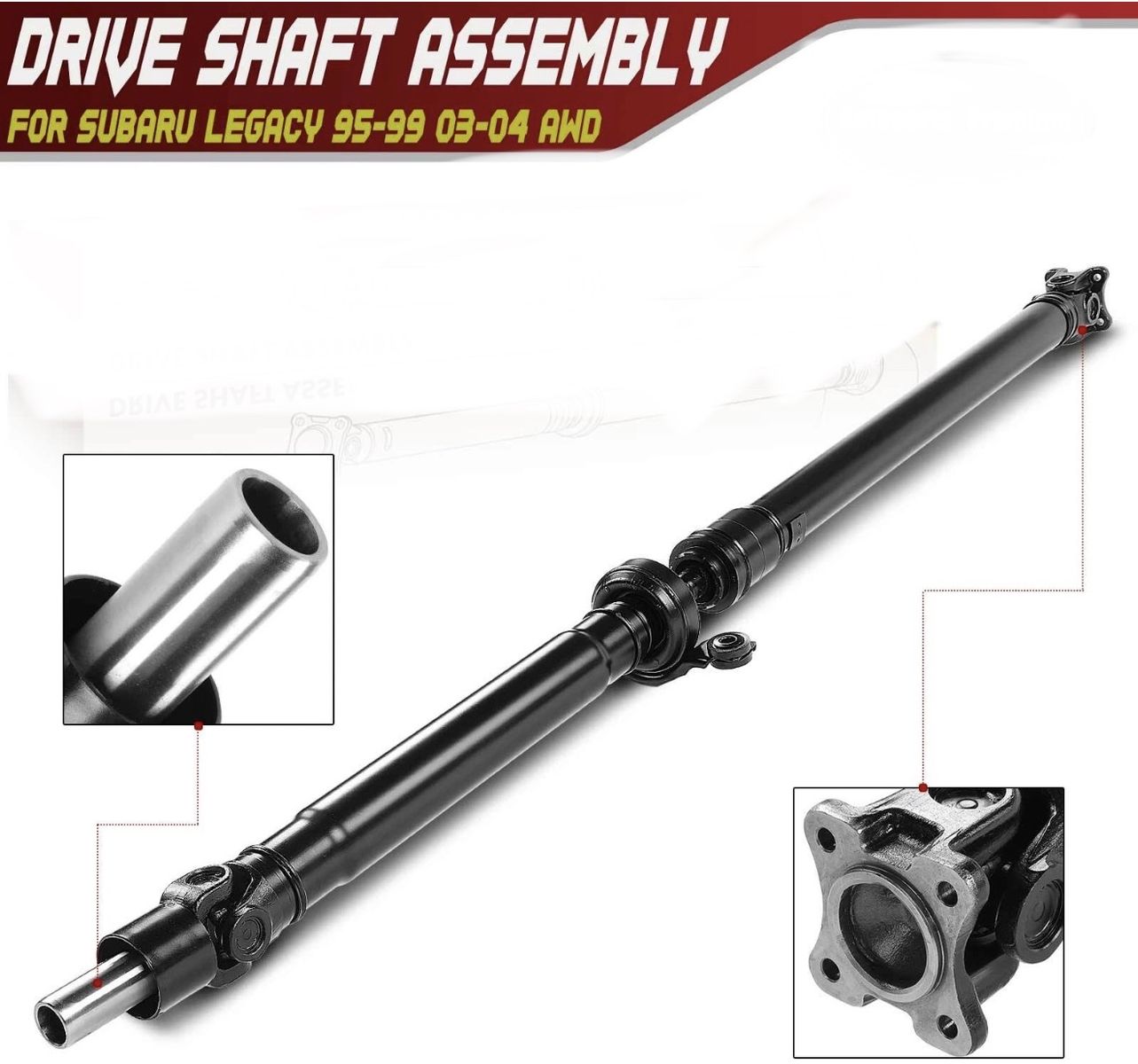 Drive Shaft Assembly for Subaru Legacy 95-99 & 03-04 AWD - Complete Driveshaft