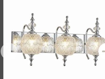 Vintage Black 3-Light Bathroom Vanity Fixture