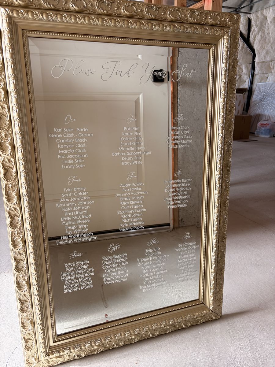 Gold Frame Mirror
