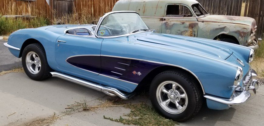 Classic 1960 Chevrolet Corvette C1 Convertible - Restored Blue/Black Interior