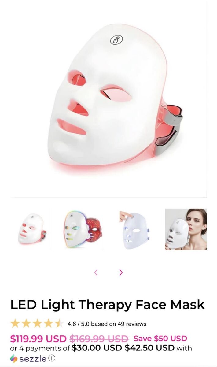 !!! LED Light Therapy Face Mask – Rechargeable Brand New !!!