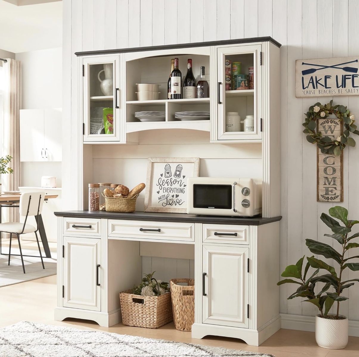 Office Computer Desk With Hutch