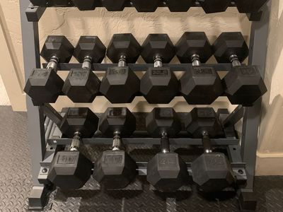 Dumbbell set with Rack