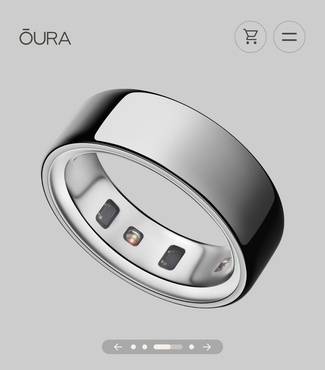 Oura Ring Gen 4- silver finish