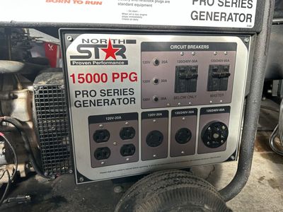 NorthStar 15000 PPG Pro Series Generator with Kohler Command25 Engine - Proven Performance