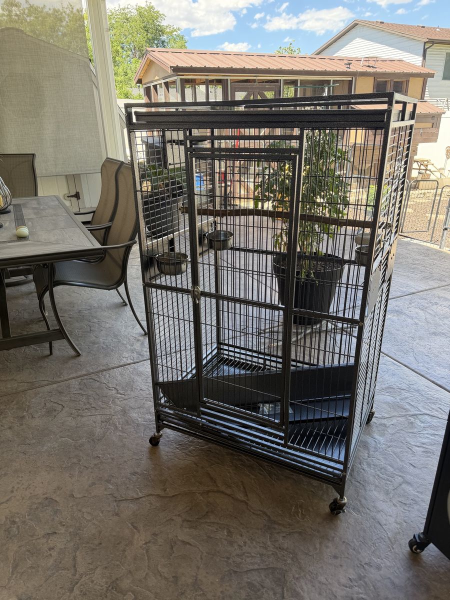 3 Large bird cages