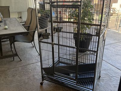 3 Large bird cages