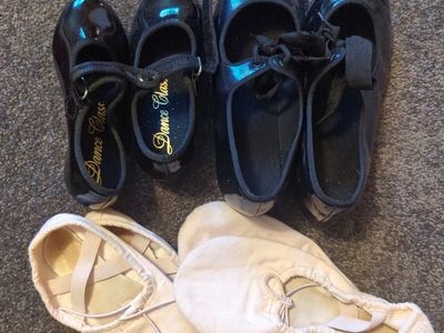 Kids tap and ballet shoes