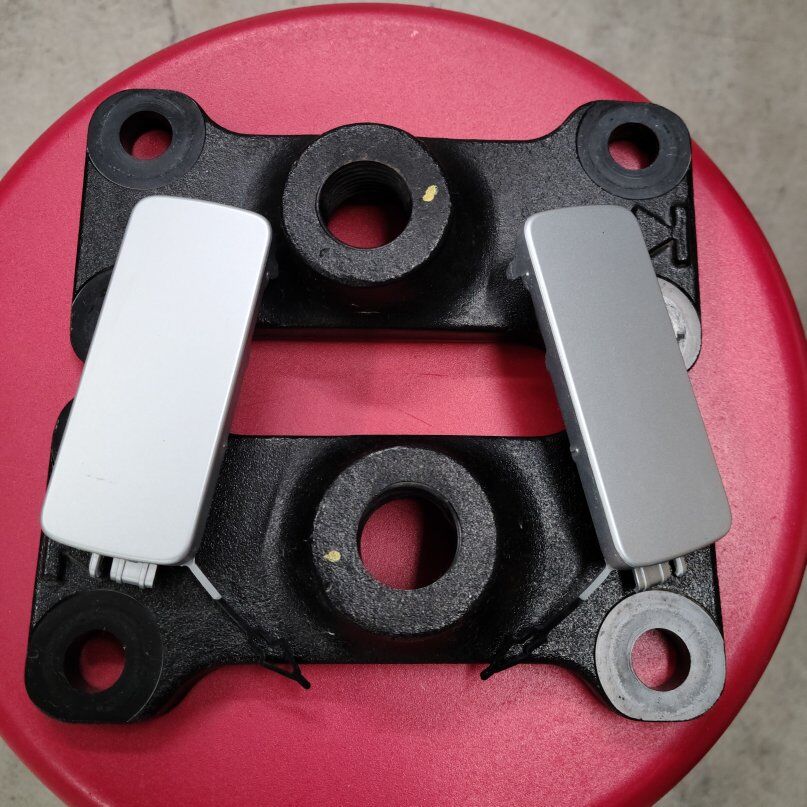 Land Rover Defender rear tow eye mount.