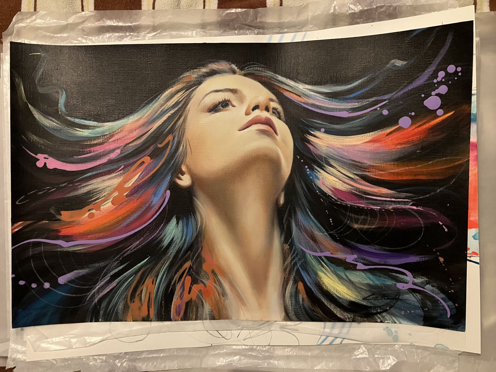 21 woman portrait painting art