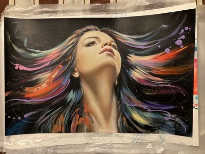 21 woman portrait painting art