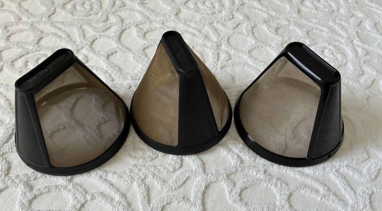 Gold tone Coffee Filters - Cone shape