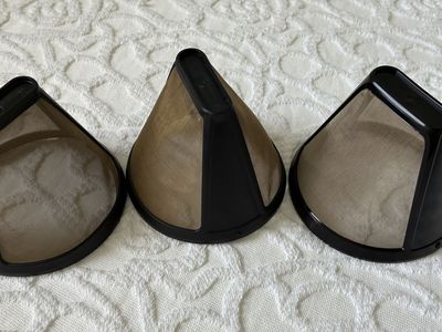 Gold tone Coffee Filters - Cone shape