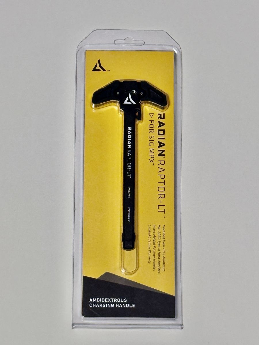 NEW RADIAN RAPTOR LT CHARGING HANDLE FOR SIG SAUER MPX