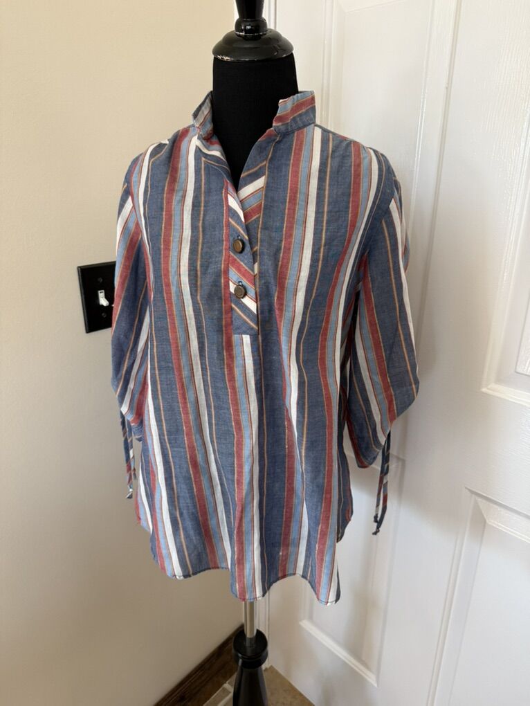 vintage Striped Top Size M Oversized