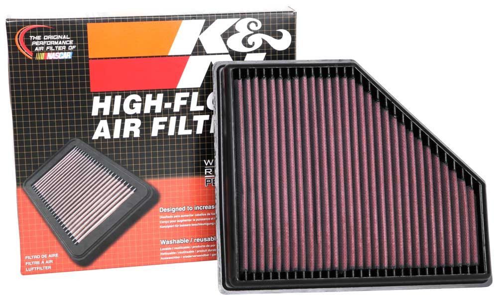 K&N 33-3136 High-Performance Washable Engine Air Filter – BMW / Toyota Supra – New
