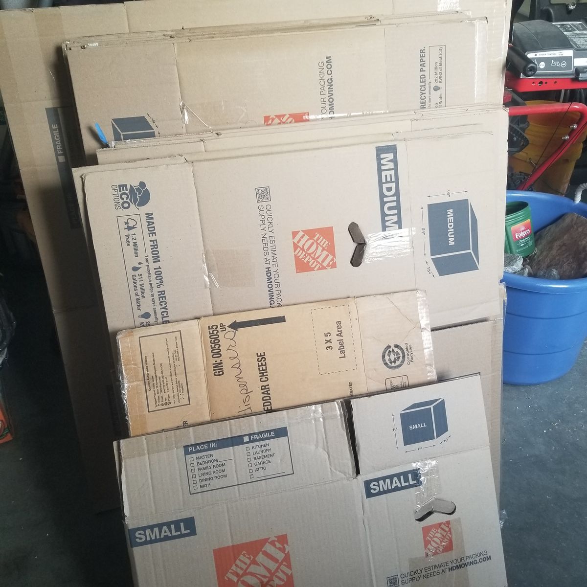 Moving boxes