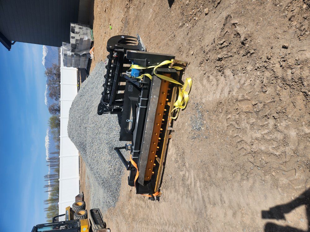skid steer power rake