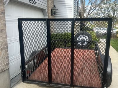 Heavy duty 5x8 utility trailer W Rear Gate