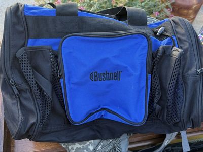 Bushnell Blue and Black Duffel Bag