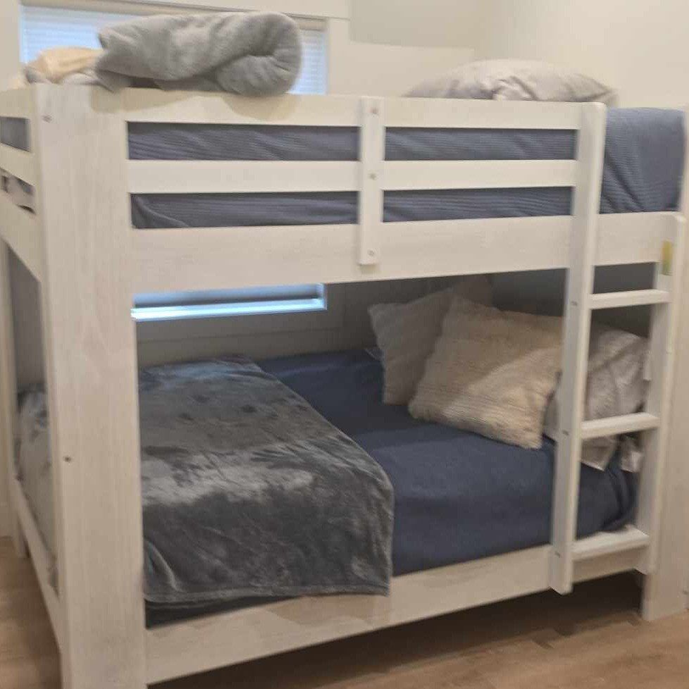 bunk bed, nearly brand new, heavy duty, double x2