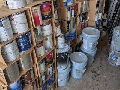 Assorted Paints, Primers, and Stains Lot