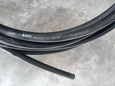 Black Rubber Irrigation Tubing - 600 ID x 700 OD - New Coil