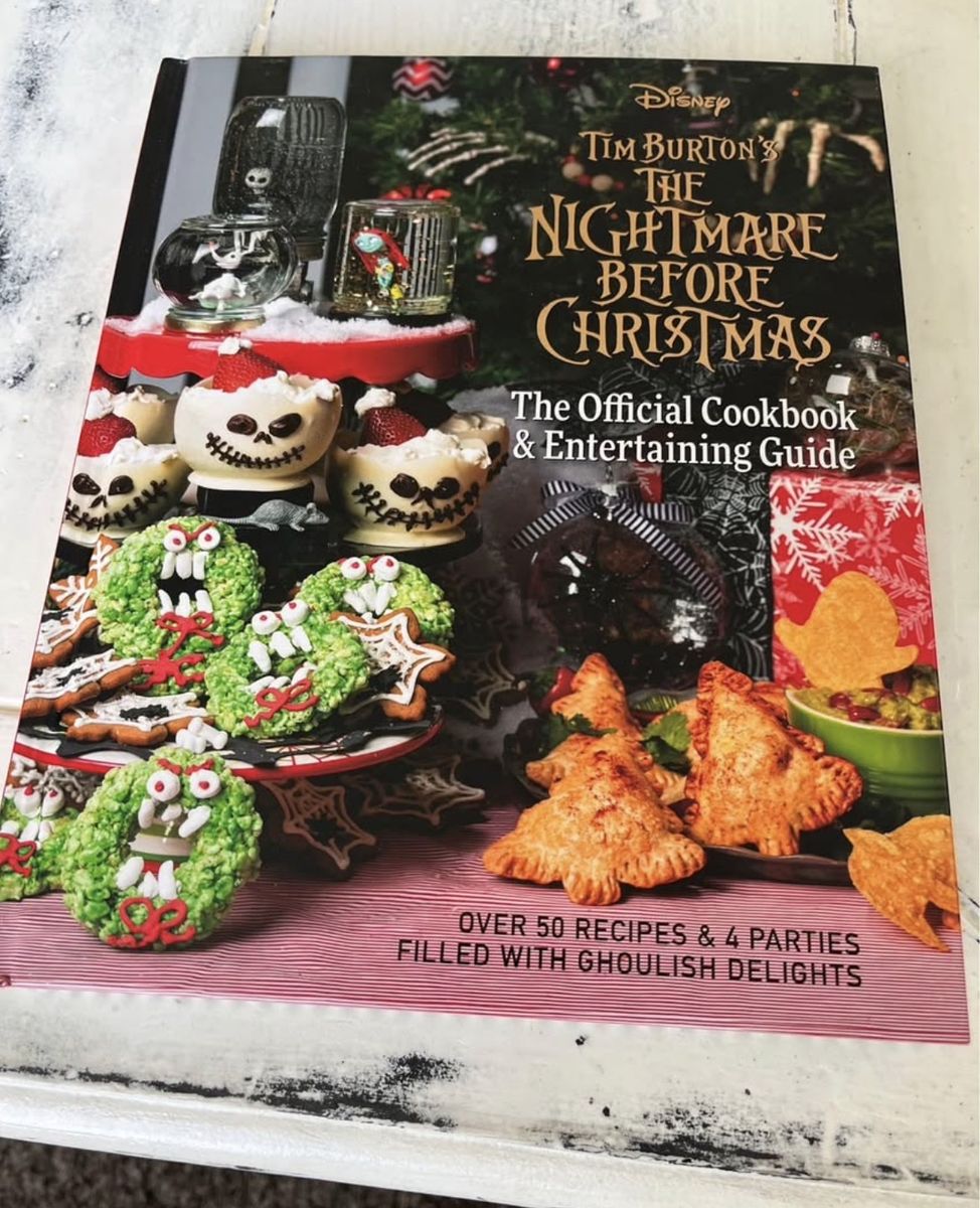 Tim Burton, the nightmare before Christmas, the official cookbook and entertaining