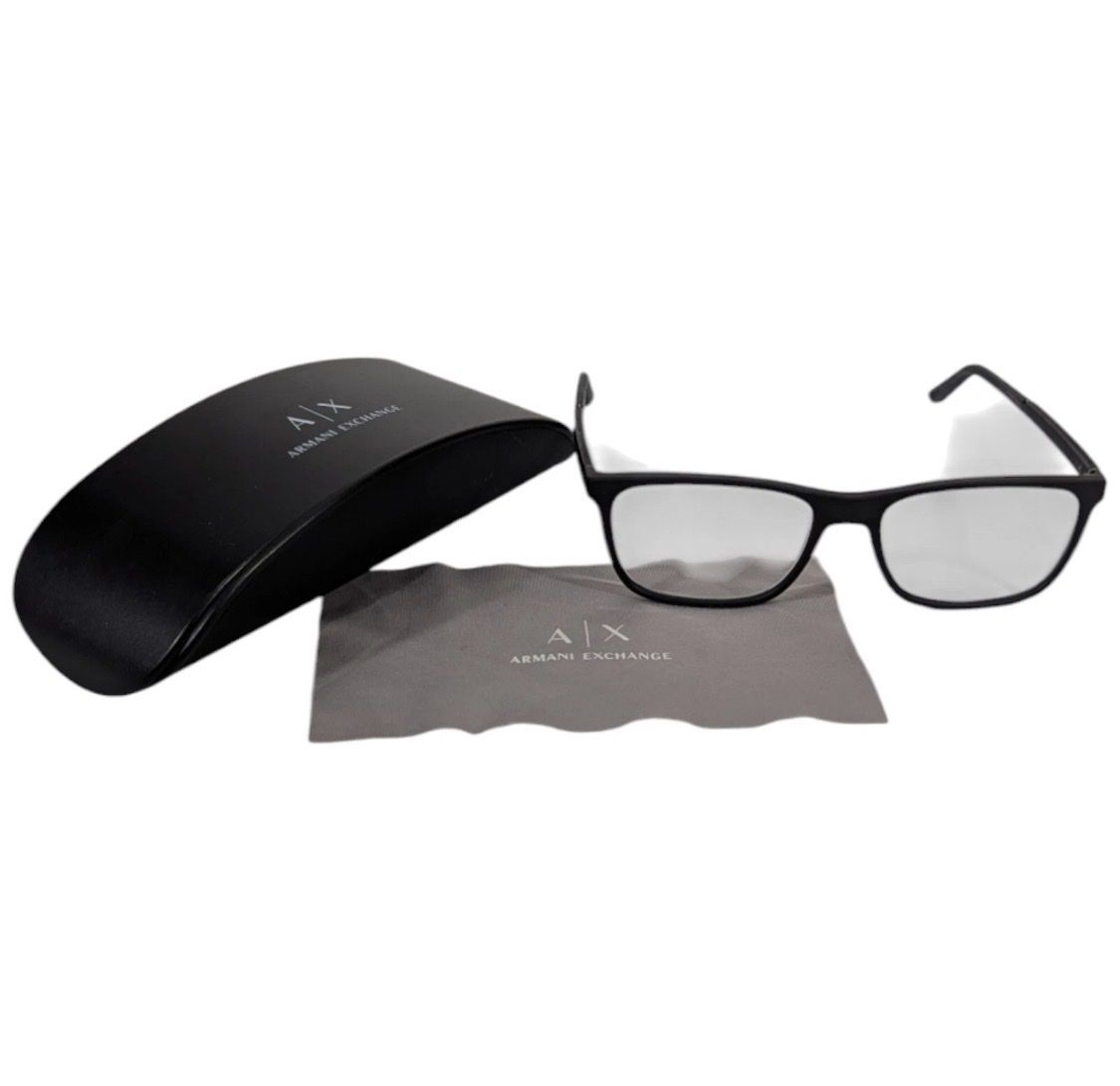 Giorgio Armani Glasses Eyeglasses Black Frames with Case