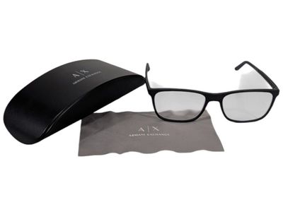 Giorgio Armani Glasses Eyeglasses Black Frames with Case