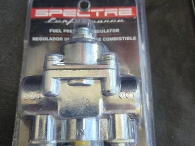 Spectre Performance 2518 Fuel Pressure Regulator, 1-4 PSI, New in Package