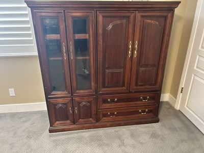 Solid Cherrywood Retro TV/Audio Cabinet