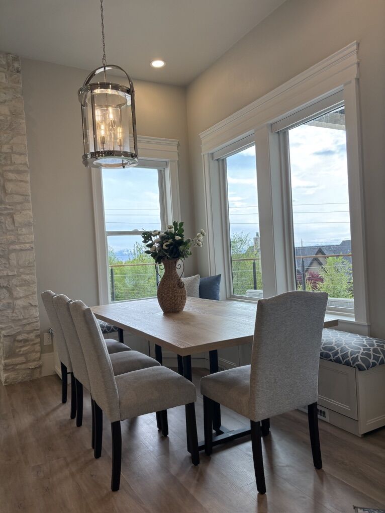 Brand New Table, Chairs, Bench